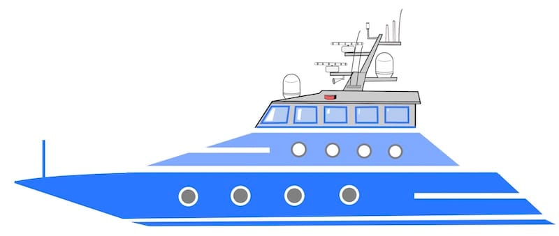 image décorative: yacht blue