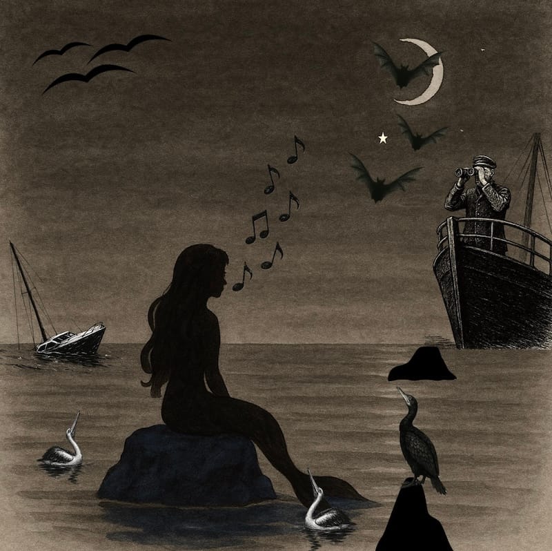 décorative image: sirène and les marins