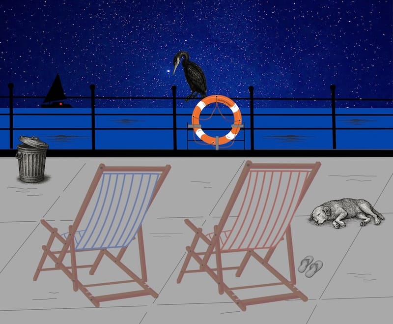 Image décorative : la nuit vue depuis un paquebot