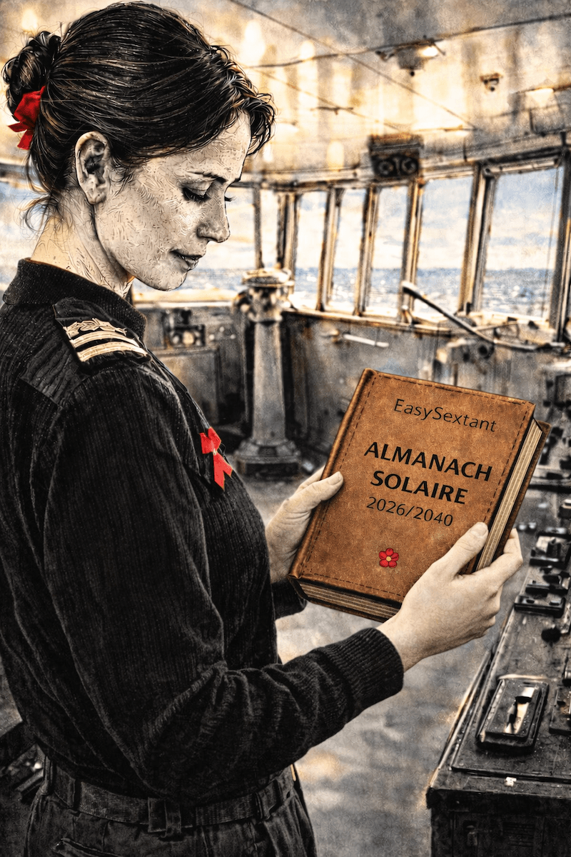 A Navigator Consulting the Solar Almanac